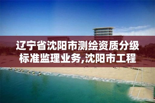 遼寧省沈陽市測繪資質分級標準監理業務,沈陽市工程建設項目測繪技術規程。