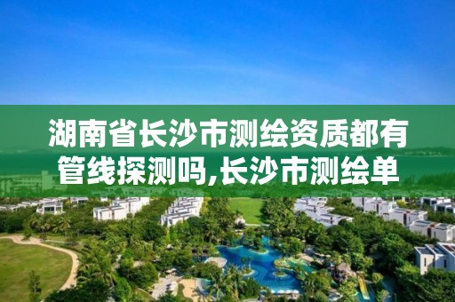 湖南省長沙市測繪資質都有管線探測嗎,長沙市測繪單位招聘。