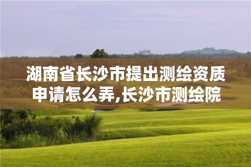 湖南省長(zhǎng)沙市提出測(cè)繪資質(zhì)申請(qǐng)?jiān)趺磁?長(zhǎng)沙市測(cè)繪院。