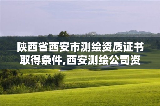 陜西省西安市測繪資質證書取得條件,西安測繪公司資質。