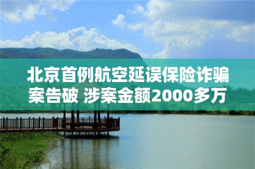 北京首例航空延誤保險詐騙案告破 涉案金額2000多萬！