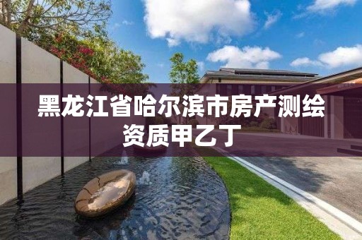 黑龍江省哈爾濱市房產測繪資質甲乙丁