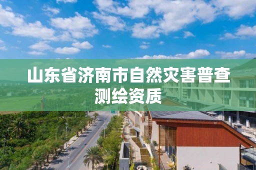 山東省濟南市自然災害普查測繪資質