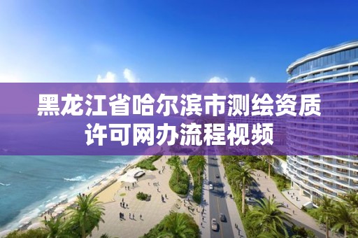 黑龍江省哈爾濱市測繪資質許可網辦流程視頻