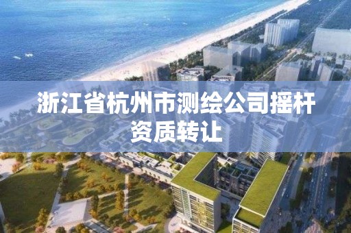 浙江省杭州市測繪公司搖桿資質轉讓