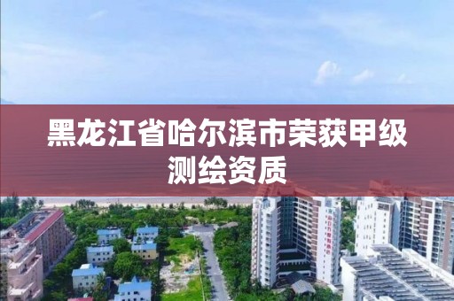 黑龍江省哈爾濱市榮獲甲級測繪資質