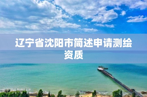 遼寧省沈陽市簡述申請測繪資質