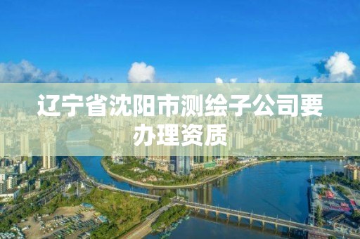 遼寧省沈陽市測繪子公司要辦理資質