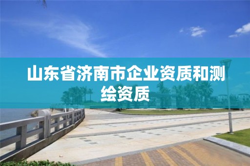 山東省濟南市企業(yè)資質(zhì)和測繪資質(zhì)