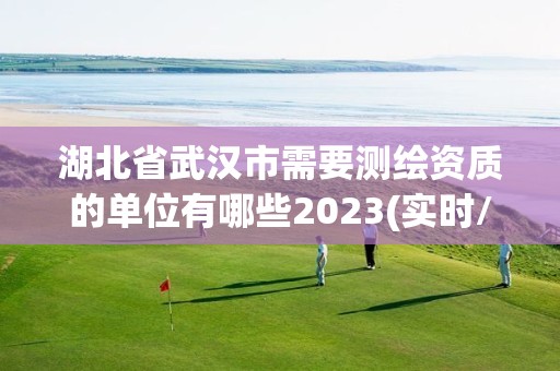 湖北省武漢市需要測繪資質的單位有哪些2023(實時/更新中)