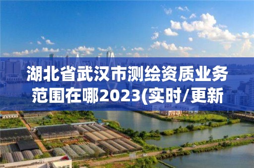 湖北省武漢市測繪資質(zhì)業(yè)務(wù)范圍在哪2023(實(shí)時/更新中)