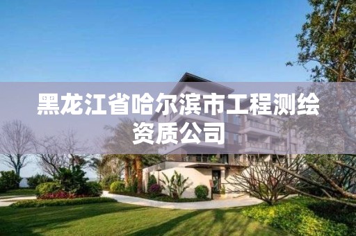 黑龍江省哈爾濱市工程測繪資質(zhì)公司