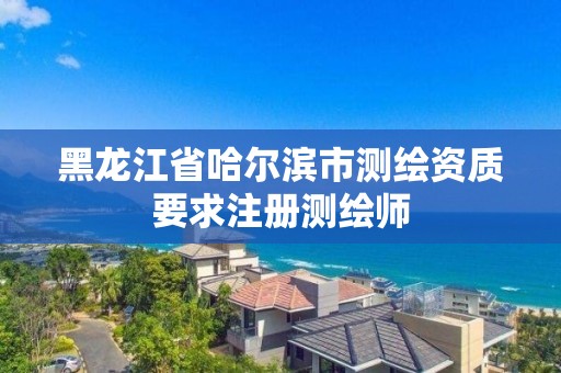 黑龍江省哈爾濱市測繪資質要求注冊測繪師