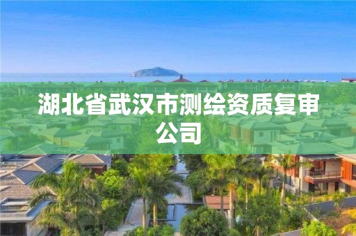 湖北省武漢市測繪資質(zhì)復(fù)審公司