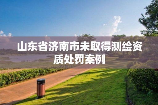 山東省濟南市未取得測繪資質處罰案例