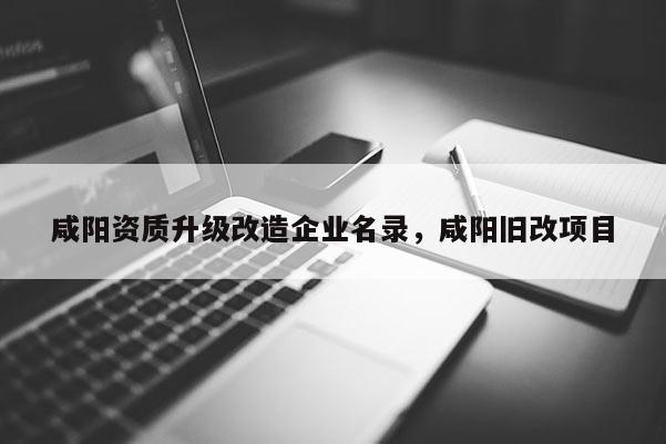 咸陽資質升級改造企業名錄，咸陽舊改項目