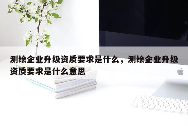 測繪企業(yè)升級資質(zhì)要求是什么，測繪企業(yè)升級資質(zhì)要求是什么意思