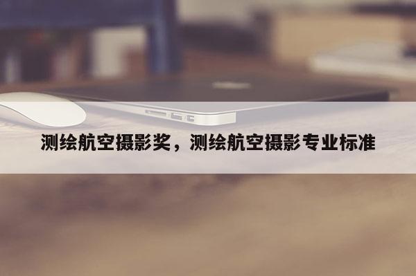 測繪航空攝影獎，測繪航空攝影專業標準