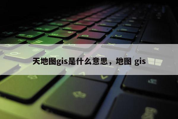 天地圖gis是什么意思，地圖 gis